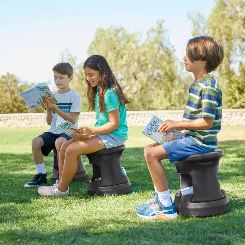 ECR4Kids Active Storage Wobble Stool, 15in Seat Height, Childrens Furniture