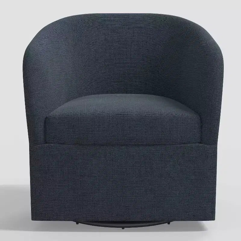 Rhea Swivel Chair in Linen - Threshold