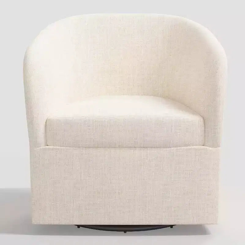 Rhea Swivel Chair in Linen - Threshold