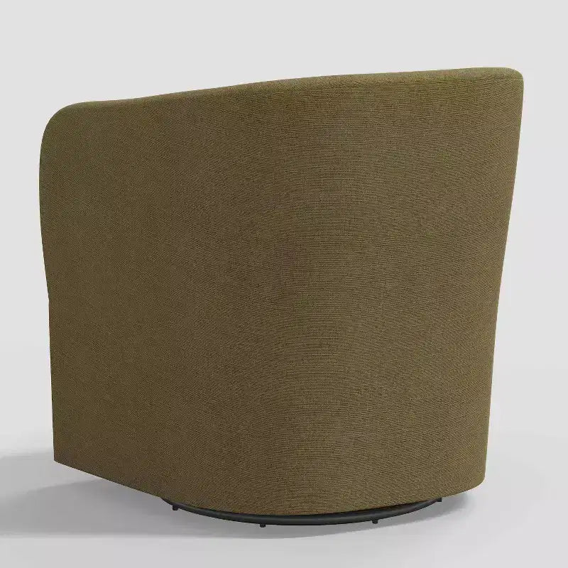 Rhea Swivel Chair in Linen - Threshold