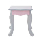 Coiffeuse pour enfant en bois Raiponce Fantasy Fields avec tabouret, rangement et miroir