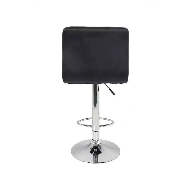 Legacy Decor Lot de 2 tabourets de bar réglables pivotants en similicuir à motif carré