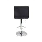Legacy Decor Lot de 2 tabourets de bar réglables pivotants en similicuir à motif carré