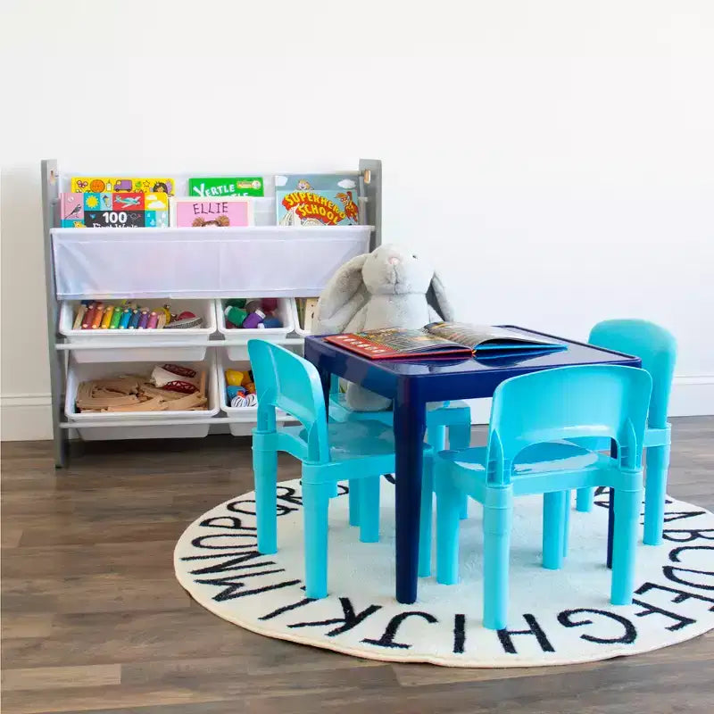 5pc Kids' Lightweight Plastic Table and Chair Set - Humble Crew