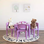 5pc Kids' Lightweight Plastic Table and Chair Set - Humble Crew
