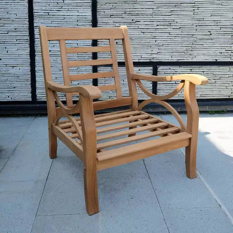 Sonoma Lane Alamo 3pc Teak Outdoor Chat Set with Zippered Cushions