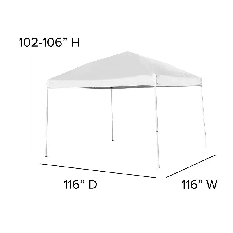 Ensemble tente d'extérieur/de hayon Emma et Oliver avec auvent pop-up et sac de transport et table pliante avec poignée de transport