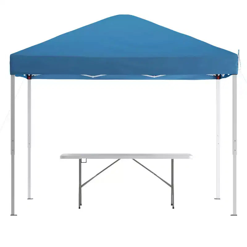 Ensemble tente d'extérieur/de hayon Emma et Oliver avec auvent pop-up et sac de transport et table pliante avec poignée de transport