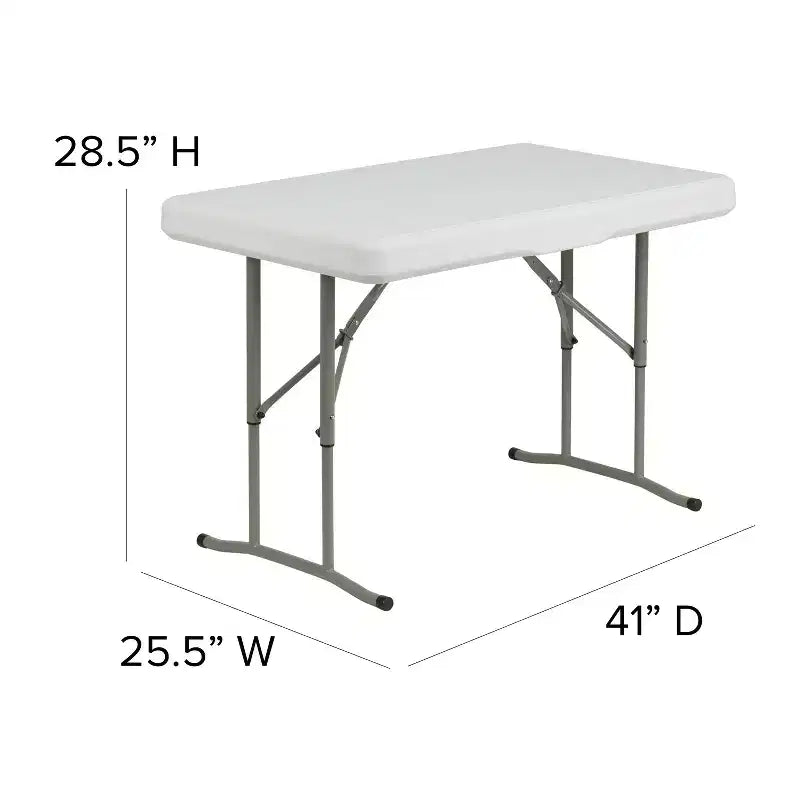 Emma and Oliver Portable Tailgate, Camping or Event Set with White Pop Up Event Canopy Tent with Carry Bag and Folding Table with Benches Set