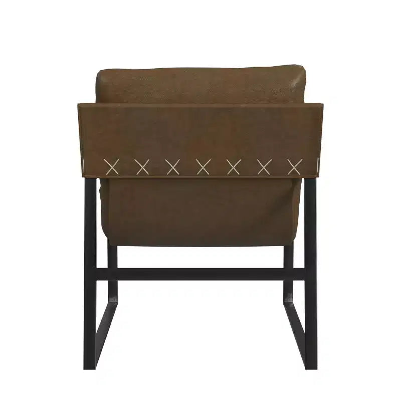 Cortney's Collection Varick Faux Leather Accent Chair