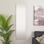 Metal Frameless Wall Mirror Silver - CosmoLiving by Cosmopolitan