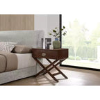 Passion Furniture Xavier 1-Drawer Nightstand (25 in. H x 27 in. W x 16 in. D)
