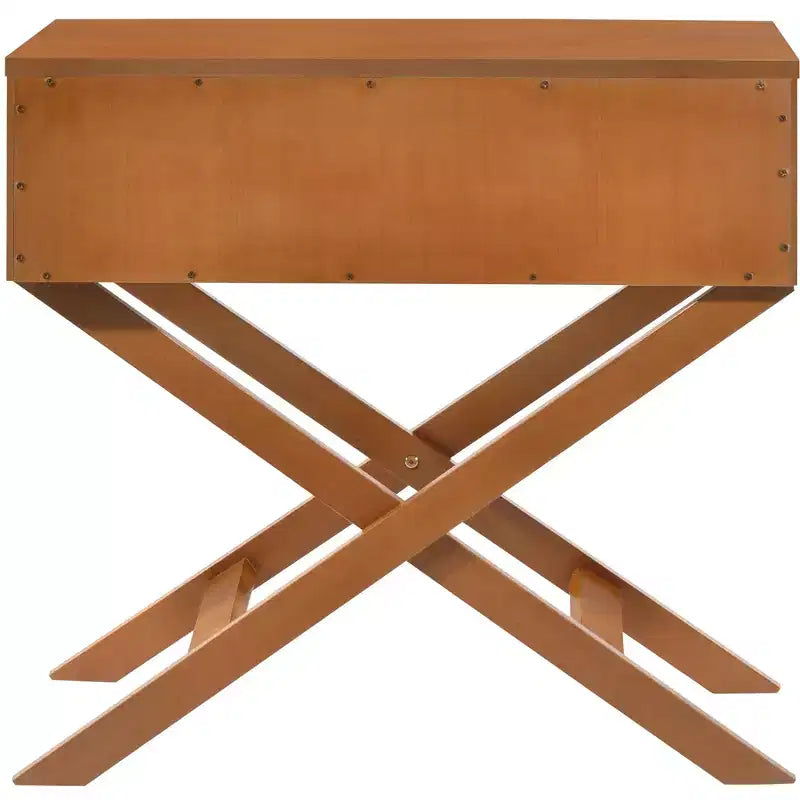 Passion Furniture Xavier 1-Drawer Nightstand (25 in. H x 27 in. W x 16 in. D)