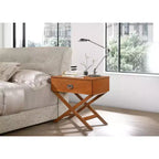 Passion Furniture Xavier 1-Drawer Nightstand (25 in. H x 27 in. W x 16 in. D)
