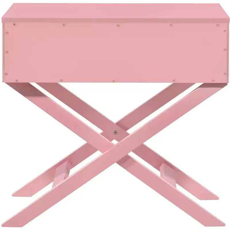 Passion Furniture Xavier 1-Drawer Nightstand (25 in. H x 27 in. W x 16 in. D)