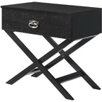 Passion Furniture Xavier 1-Drawer Nightstand (25 in. H x 27 in. W x 16 in. D)