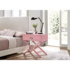 Passion Furniture Xavier 1-Drawer Nightstand (25 in. H x 27 in. W x 16 in. D)