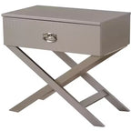 Passion Furniture Xavier 1-Drawer Nightstand (25 in. H x 27 in. W x 16 in. D)
