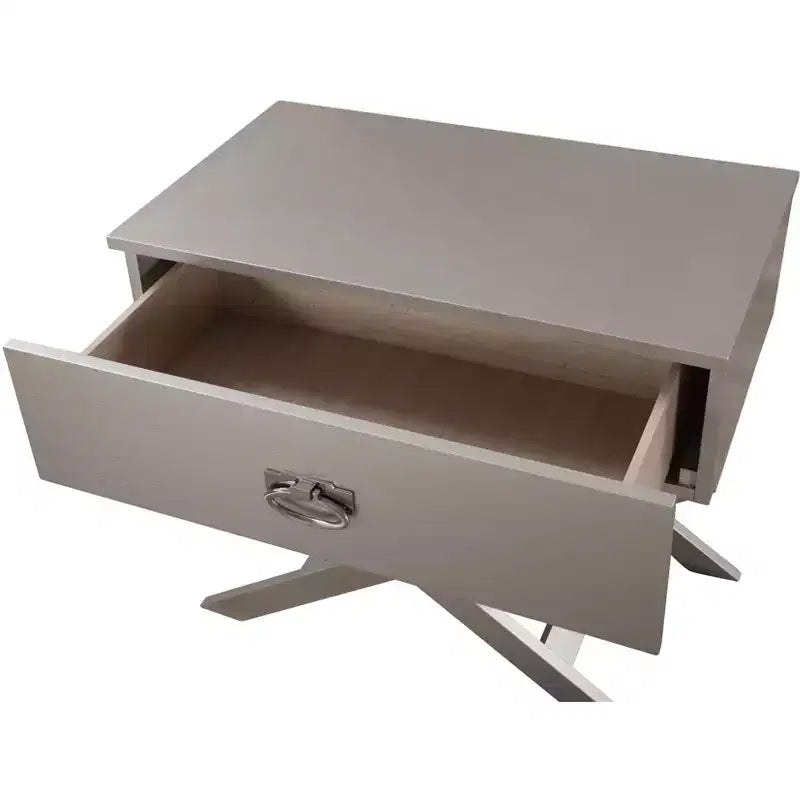 Passion Furniture Xavier 1-Drawer Nightstand (25 in. H x 27 in. W x 16 in. D)