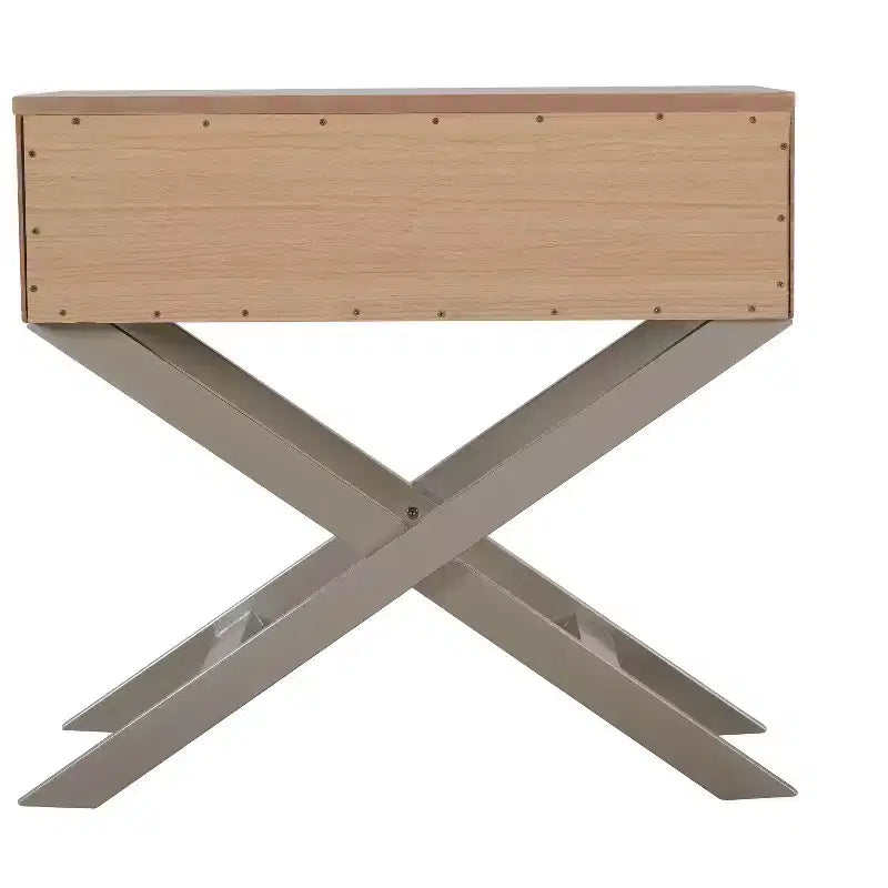 Passion Furniture Xavier 1-Drawer Nightstand (25 in. H x 27 in. W x 16 in. D)