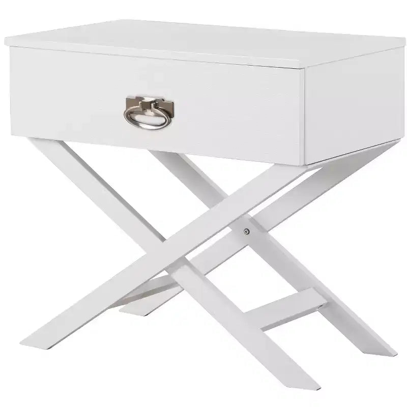 Passion Furniture Xavier 1-Drawer Nightstand (25 in. H x 27 in. W x 16 in. D)