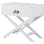 Passion Furniture Xavier 1-Drawer Nightstand (25 in. H x 27 in. W x 16 in. D)