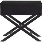 Passion Furniture Xavier 1-Drawer Nightstand (25 in. H x 27 in. W x 16 in. D)