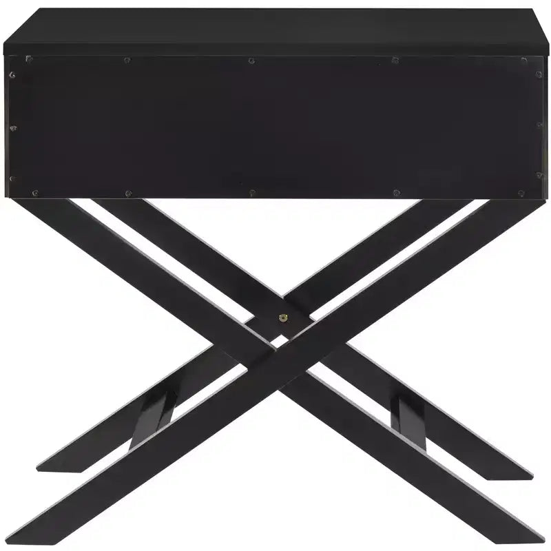 Passion Furniture Xavier 1-Drawer Nightstand (25 in. H x 27 in. W x 16 in. D)