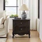 Table d'appoint Galatea 24" avec 2 tiroirs et station de charge | KARAT HOME