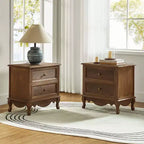 Table d'appoint Galatea 24" avec 2 tiroirs et station de charge | KARAT HOME