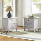 Table d'appoint Galatea 24" avec 2 tiroirs et station de charge | KARAT HOME