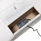 Table d'appoint Galatea 24" avec 2 tiroirs et station de charge | KARAT HOME