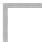 Amanti Art Grace Brushed Narrow Petite Bevel Bathroom Wall Mirror