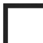 Amanti Art Grace Brushed Narrow Petite Bevel Bathroom Wall Mirror