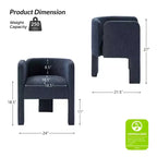 Chaise de salle à manger Elias avec piétement à trois pieds, lot de 4, par ART OF LIVING DESIGNS