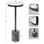 Table d'appoint miroir Hescott Kate et Laurel