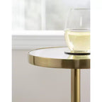 Table d'appoint miroir Hescott Kate et Laurel