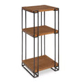 Kate and Laurel Lintz Square Wood Tea Table, 12x12x30, Brown