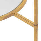 Kate and Laurel Tulare Square Metal Side Table, 18.25x18.25x23.25, Gold