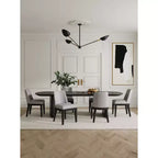 Lot de 4 Chaises de Salle à Manger Modernes en Similicuir Gansevoort - Manhattan Comfort