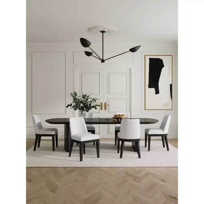 Set of 4 Gansevoort Modern Faux Leather Dining Chairs - Manhattan Comfort