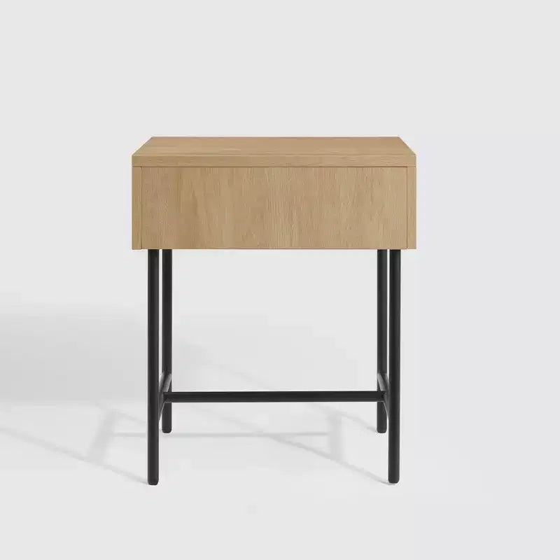 Modern Fluted 1 Drawer Side Table - Saracina Home
