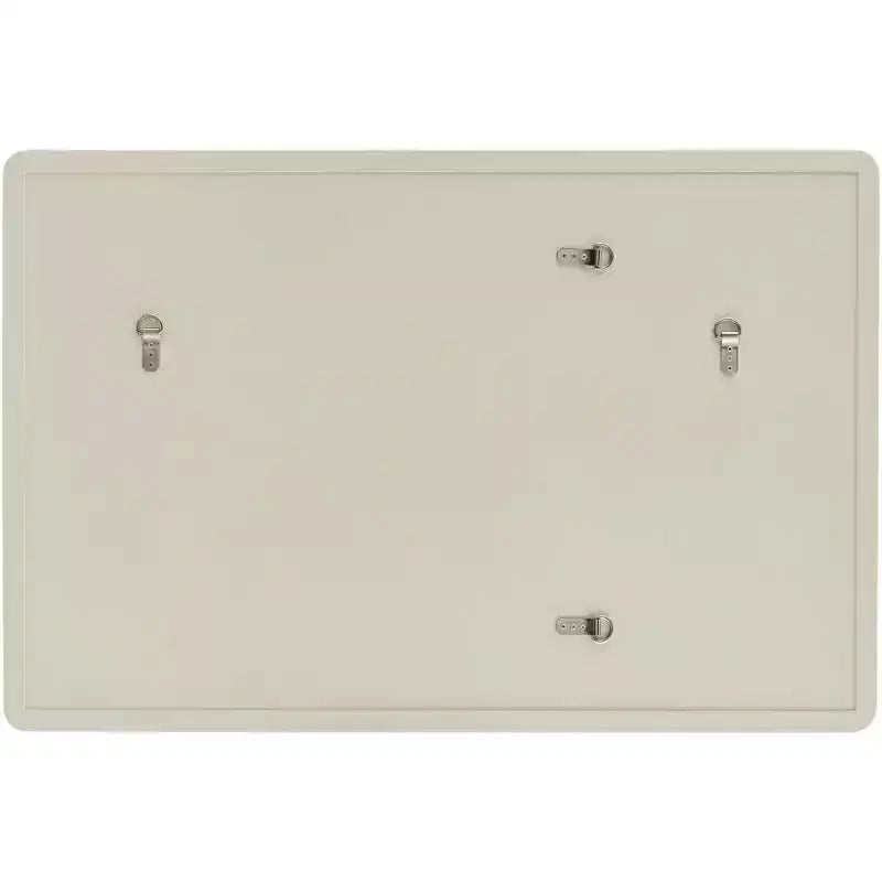 Noble Park Rodgers Rectangular Vanity Wall Mirror Modern Beveled Glass Matte Beige Gold Frame 28 Wide for Bathroom Bedroom Home