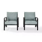 Ensemble de 2 chaises de patio extérieures Crosley Kaplan