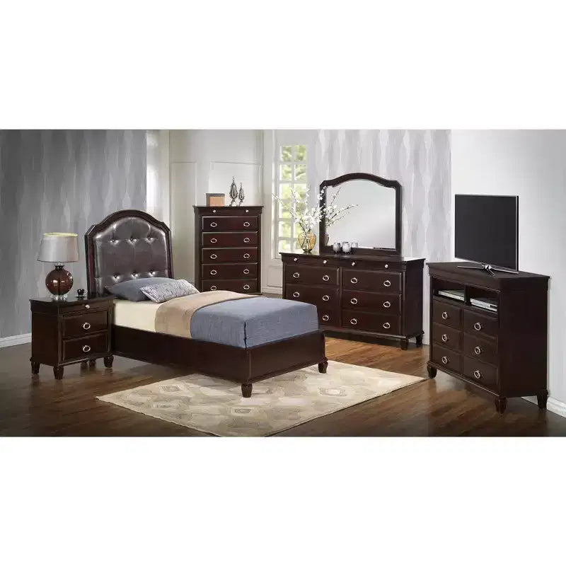 Passion Furniture Tritonl Panel Beds
