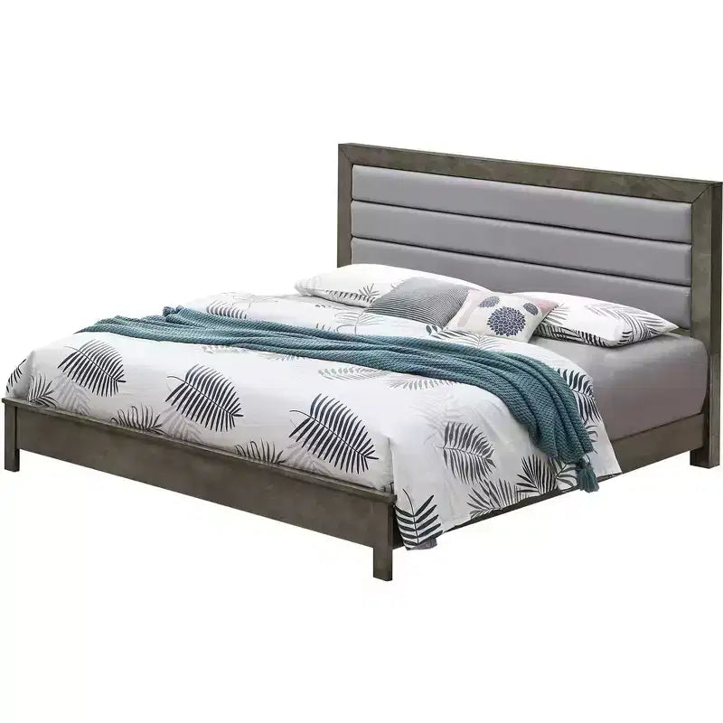 Passion Furniture Burlington Upholstered Full Panel Bed