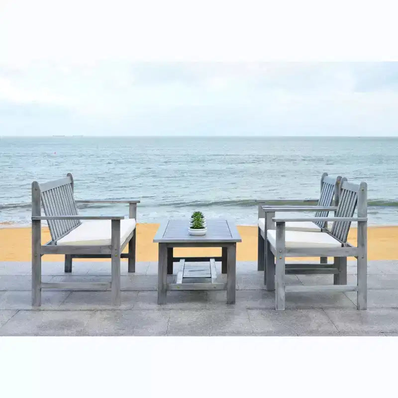Burbank 4 Piece Patio Set - Indoor/Outdoor - PAT7006 - Safavieh