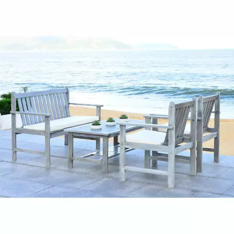 Burbank 4 Piece Patio Set - Indoor/Outdoor - PAT7006 - Safavieh