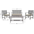 Burbank 4 Piece Patio Set - Indoor/Outdoor - PAT7006 - Safavieh