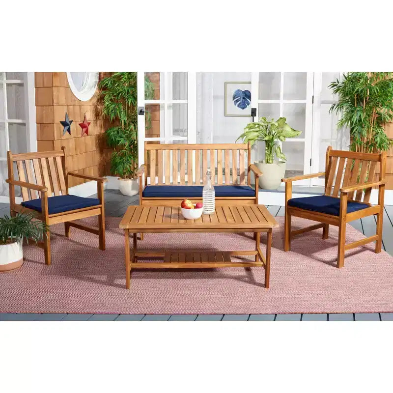 Burbank 4 Piece Patio Set - Indoor/Outdoor - PAT7006 - Safavieh